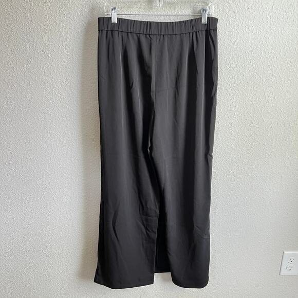 New Halara Black Wide Leg High Waisted Wrap Pants Women's L Trouser - Picture 5 of 9